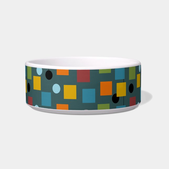 Comedero Ceramic Pet Bowl - Mid-Century Modern 1.3 Seamless (Frente)