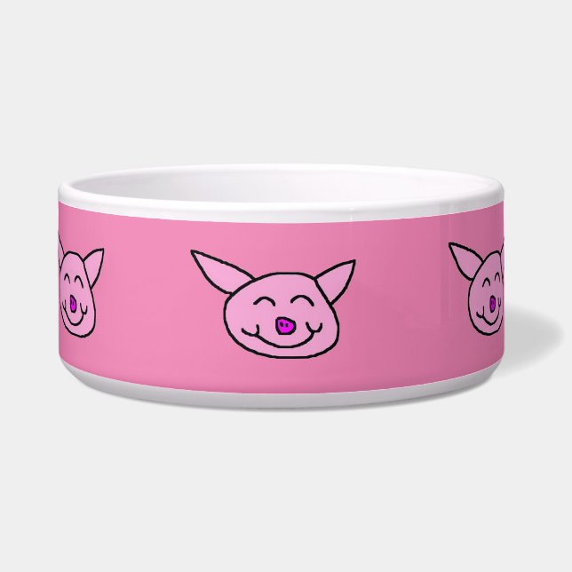 Comedero Cerdo Rosa Feliz (Frente)
