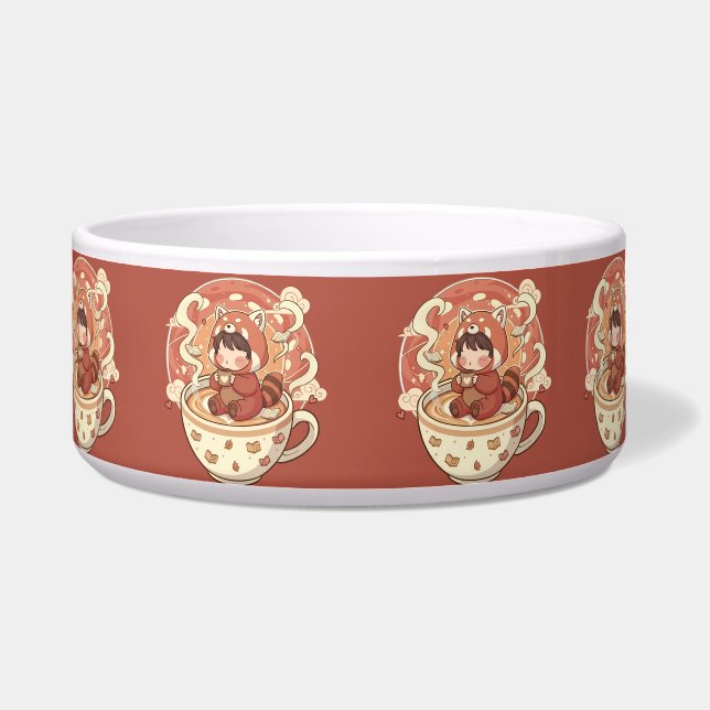 Comedero Chibi Red Panda Brew Heat Resistant Oven Mitt (Frente)