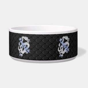 Comedero Chrome Style Dragon in Black Snake Skin Print