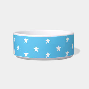 Comedero Cielo azul cielo blanco estampado moderno gato per