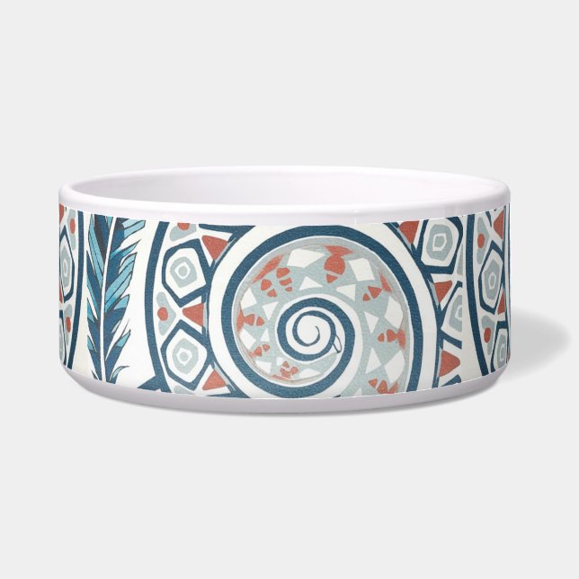 Comedero Círculo con pluma (Frente)