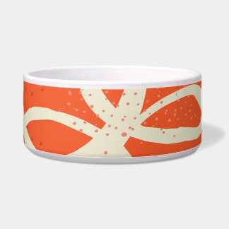 Comedero Círculos esquemáticos Diseño moderno y sin inconve