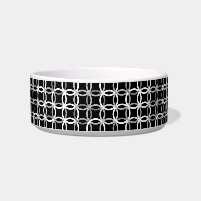 Comedero Circulos modernos de mediados del siglo XX, negros (Izquierda)