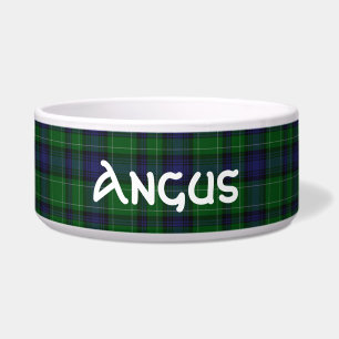 Comedero Clan Abercrombie Personalizado Tartan Plaid Pet Bo