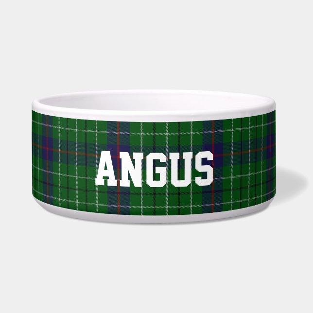 Comedero Clan Duncan Personalizado Tartan Plaid Bowl (Frente)