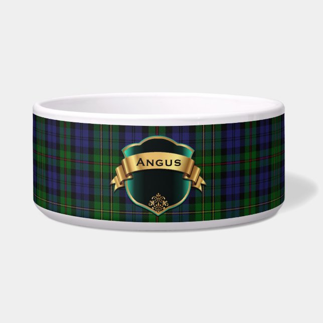 Comedero Clan MacEwen Personalizado Tartan Plaid Pet Bowl (Frente)