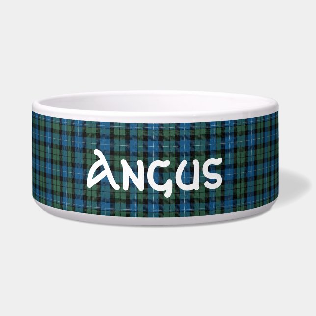 Comedero Clan MacKirdy Personalizado Tartán Plaid Bowl (Frente)
