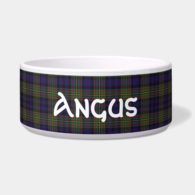 Comedero Clan MacLellan Personalizado Tartan Plaid Pet Bowl (Frente)