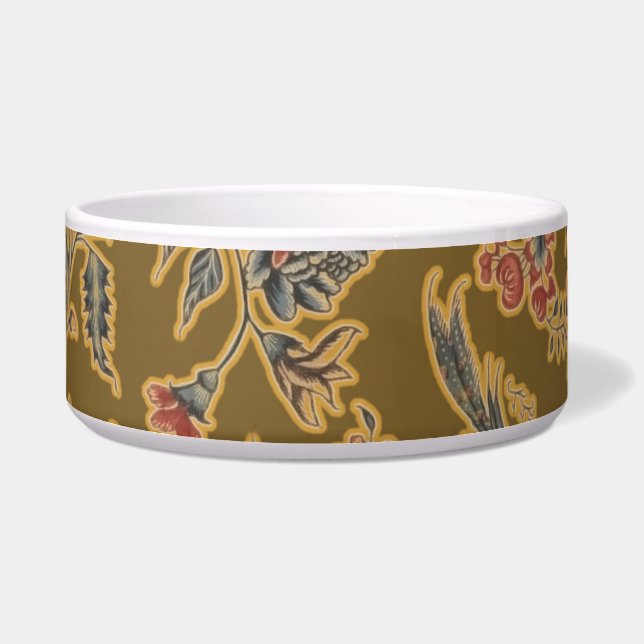 Comedero Clásico Flor Bonito Chintz Diseño floral suave (Izquierda)