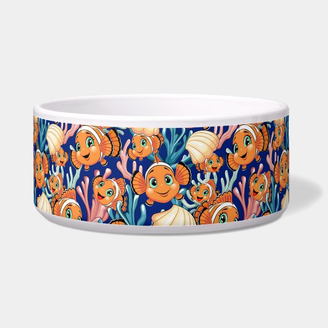 Comedero Clown fish Cartoon cute Family Underwater (Frente)