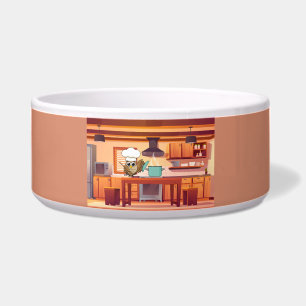 Comedero Cocina de lechuza chef en cocina