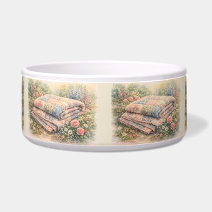 Comedero Colcha de patchwork floral Cottagecore acuarela