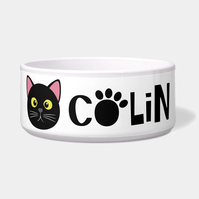 Comedero Colin Black Cat Bowl (Frente)