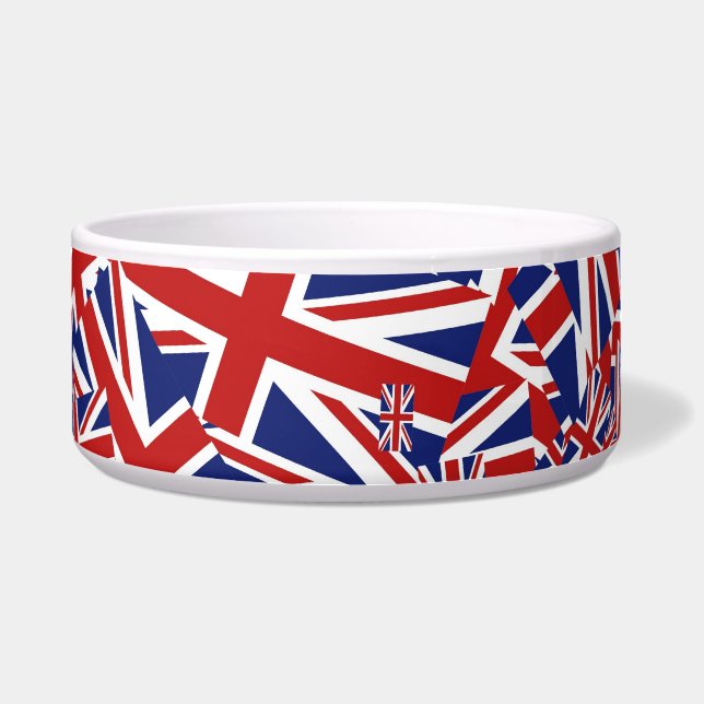 Comedero Collage de Union Jack (Frente)