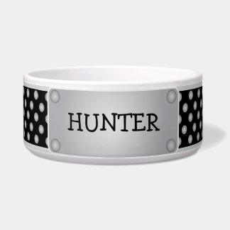 Comedero Collar de tintes negros - como el Tazón de mascota