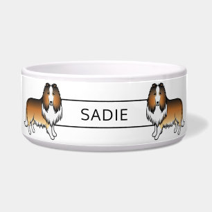 Comedero Collie Áspero Sable Perros De Dibujos Animados Lin