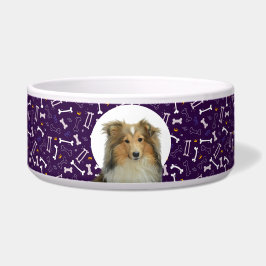 Comedero Collie Personalizado Photo & Name Dog Bowl
