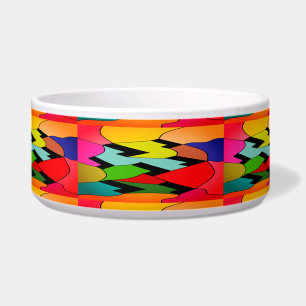 Comedero Color negro con diseño artístico en el medio