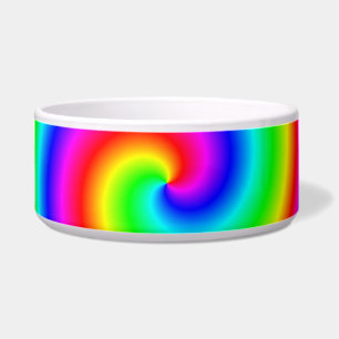 Comedero Colores del arco iris. Espiral brillante y