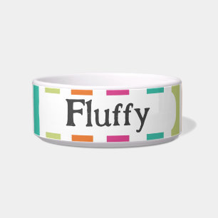 Comedero Colores pastel arcoiris rayas verticales retro