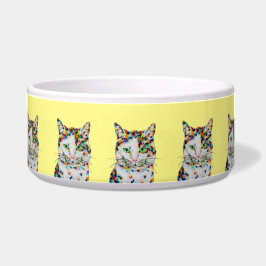 Comedero Colorido Cat Art Bowl