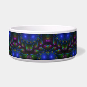 Comedero Colorido Luminoso Abstracto Moderno Trippy Fractal
