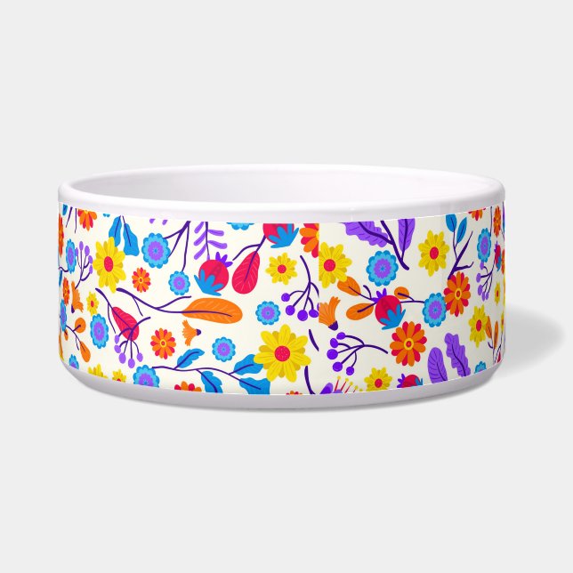 Comedero Colourful Exotic Floral Pattern-23146 (Frente)