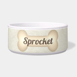 Comedero Comedor mascota con elegancia vintage en crema