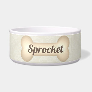 Comedero Comedor mascota con elegancia vintage en crema