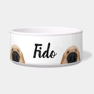 Comedero Comida de perro personalizada o hazaña de tazón de