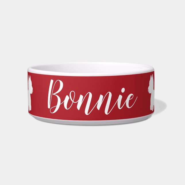 Comedero Comida occidental y tazón de agua (Frente)