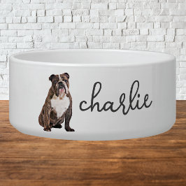 Comedero Comida personalizada de Bulldog en inglés