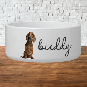 Comedero Comida personalizada de perro de Dachshund