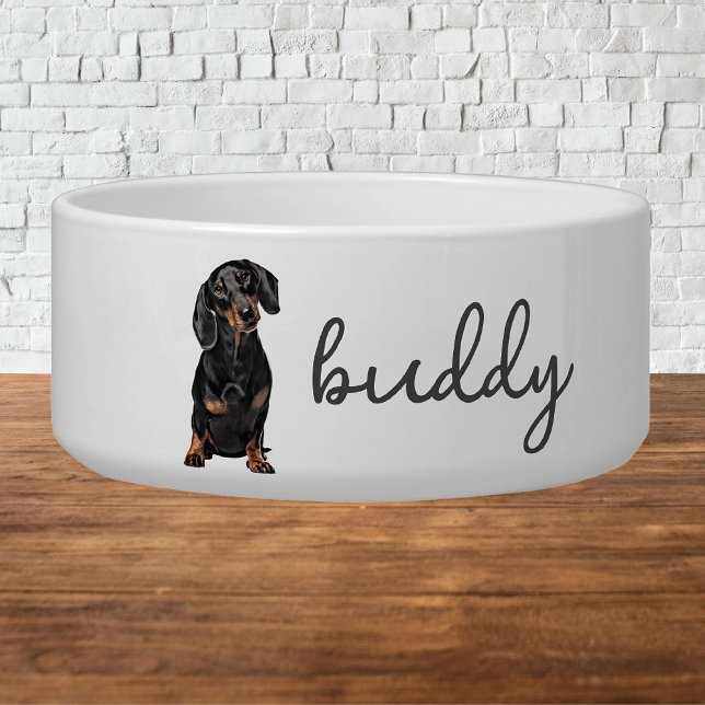 Comedero Comida personalizada de perro de Dachshund (Subido por el creador)