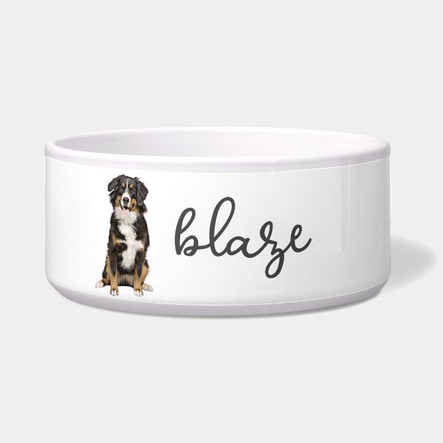 Comedero Comida personalizada de perro de montaña en Bernés (Frente)