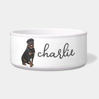 Comedero Comida Rottweiler personalizada