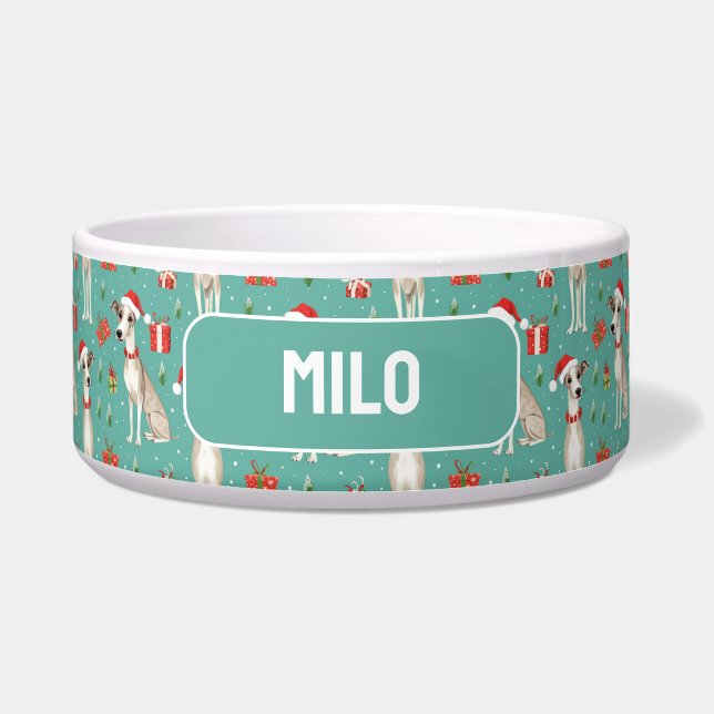 Comedero Con el nombre Brisa Caprichosa de Navidad (Frente)