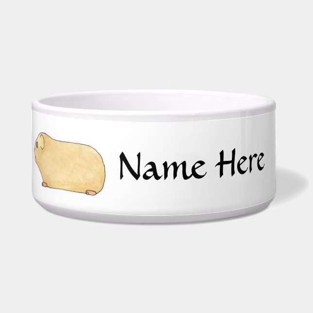 Comedero Conejillo de Indias poner crema lindo. (Frente)