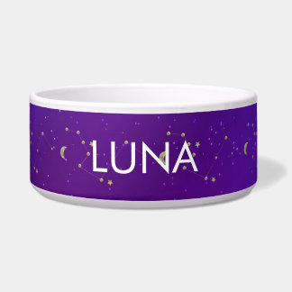 Comedero Constelación de galaxia colorida patrón de luna mo