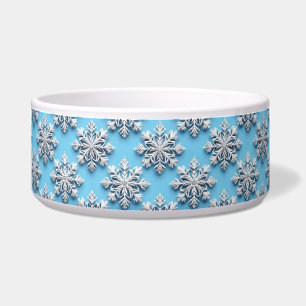 Comedero Copo de nieve 3d azul
