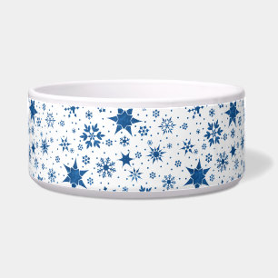 Comedero ❄️ Copo de Nieve Azul Invierno Elegante Cocina