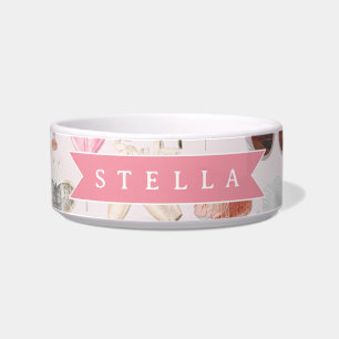 Comedero Coqueta Personalizada Rosa Vintage Femenina