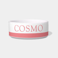 Coral Personalizado de tiras rosadas Nombre Mascot