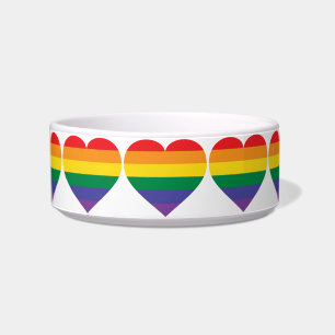 Comedero Corazón arcoiris