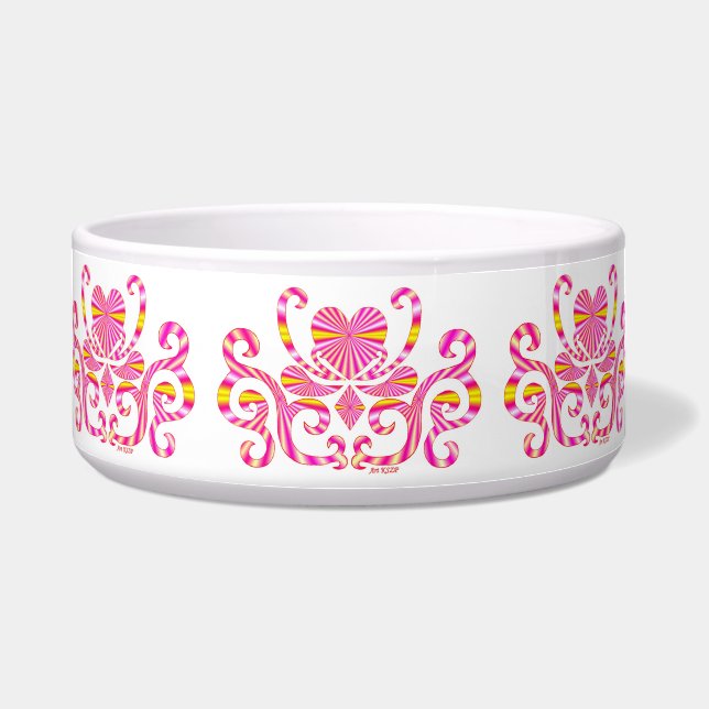 Comedero Corazón arcoiris y Lily (Frente)