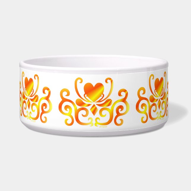 Comedero Corazón arcoiris y Lily (Frente)