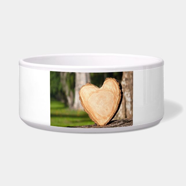 Comedero corazón de madera (Frente)