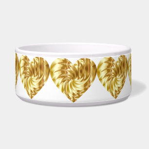 Comedero Corazón dorado (Forma de oro del amor)