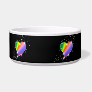 Comedero Corazón y estrellas arcoiris